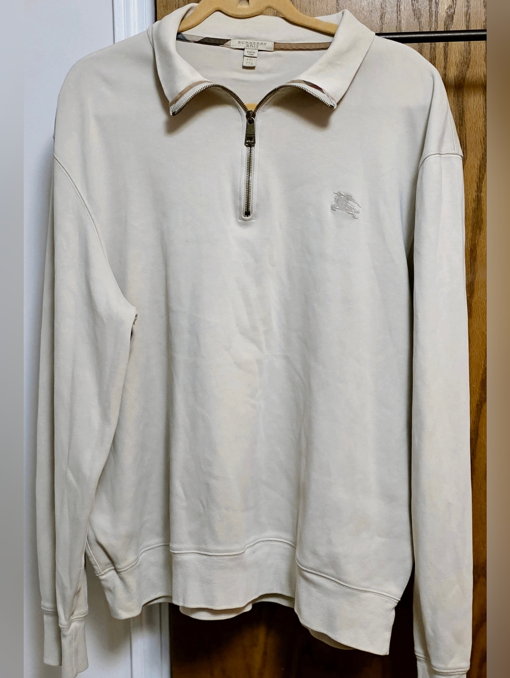 Burberry Men's XXL Quarter-Zip Sweatshirt